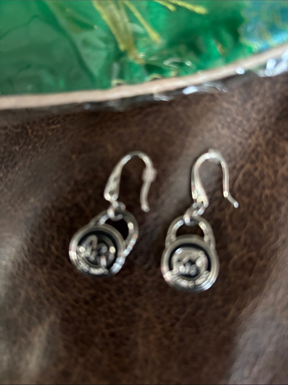 Michael Kors Silver-tone MK Drop Earrings - Picture 5 of 7
